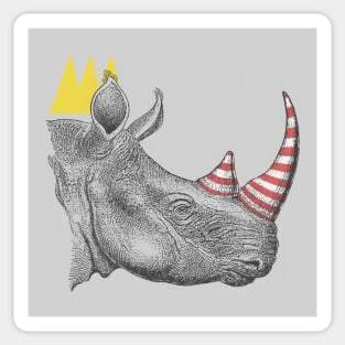Rhino King Sticker